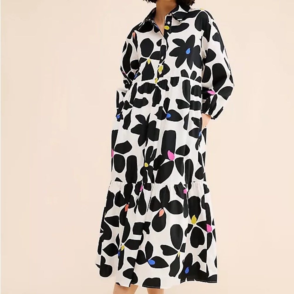 NWT!✨ Anthropologie Maeve The Bettina Tiered Shirt Dress
